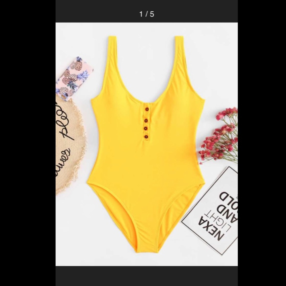 Bright Yellow One Piece
